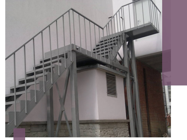 Монтаж пожарных лестниц под ключ в Донском с гарантией качества