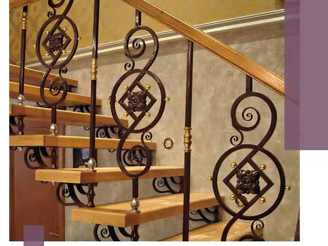 Изготовление кованых лестниц под ключ в Донском