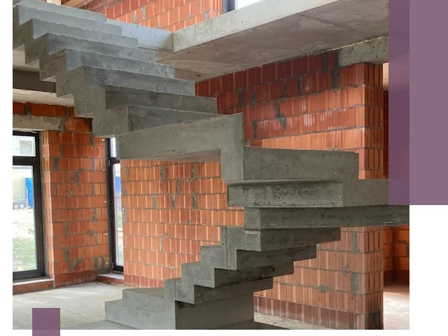 Изготовление бетонных лестниц под ключ в Донском