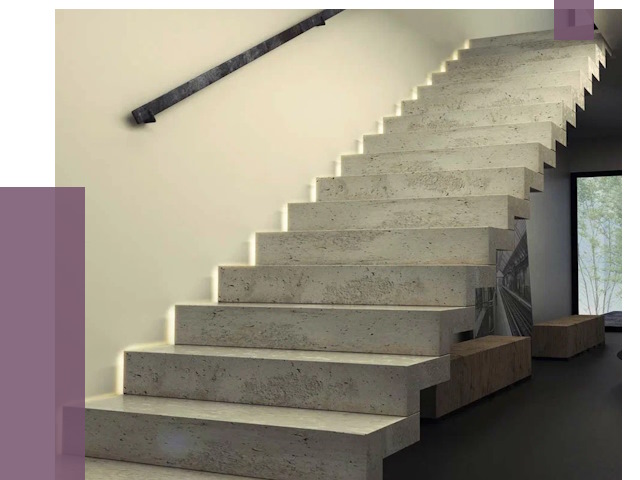 Облицовка бетонных лестниц в Донском от 4559 руб/м2 