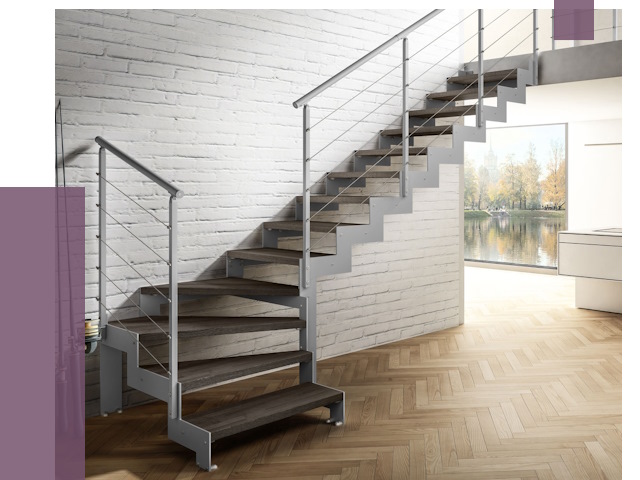 Г-образные лестницы под ключ в Донском от 36729 руб. | ПРОЛЁТ-Днс