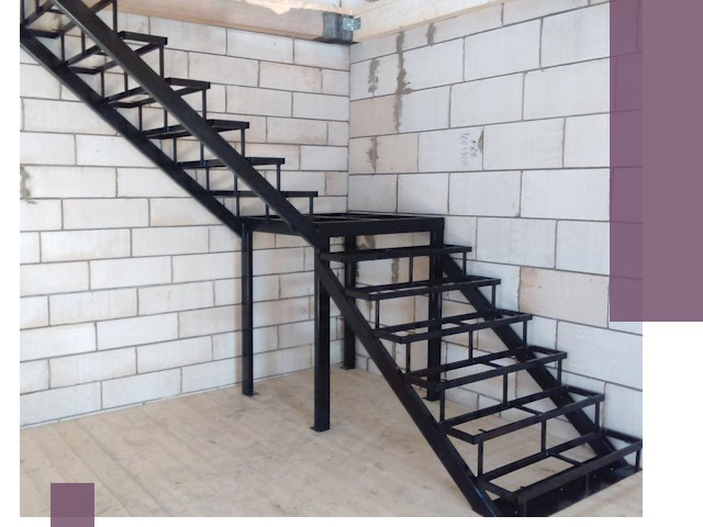 Лестницы на металлокаркасе под ключ в Донском — изготовление и монтаж