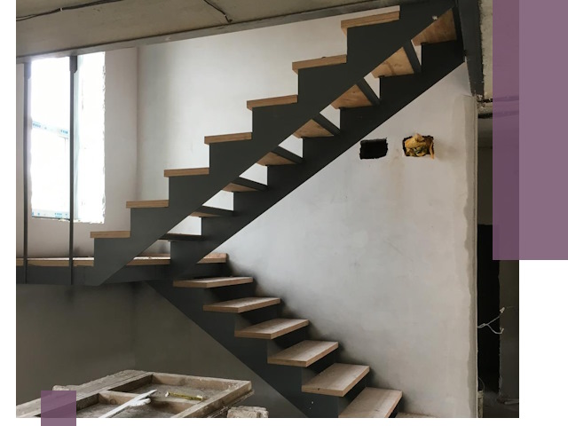 Изготовление лестниц на металлокаркасе в Донском от производителя