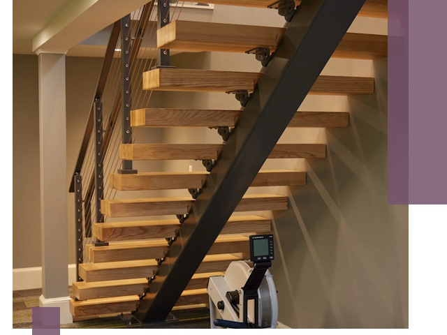 Лестницы на монокосоурах под ключ в Донском - изготовление и монтаж