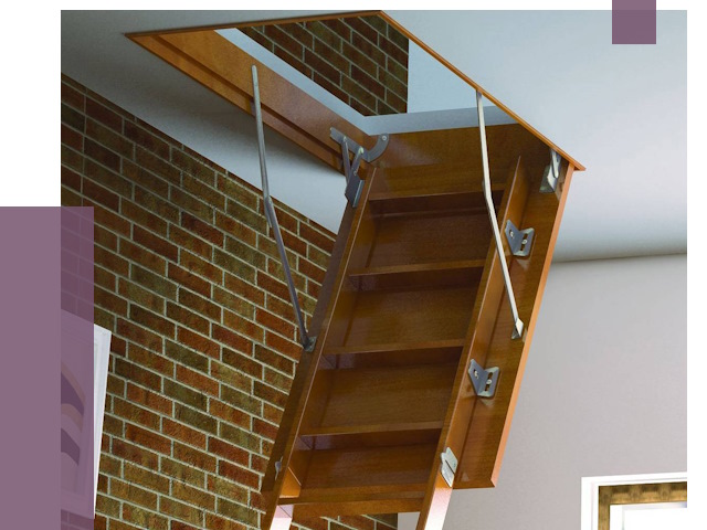 Установка чердачной лестницы в Донском от 7751 руб. | ПРОЛЁТ-Днс