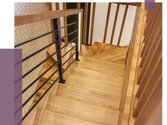 Лестницы из ясеня в Донском под ключ от 9929 руб. 