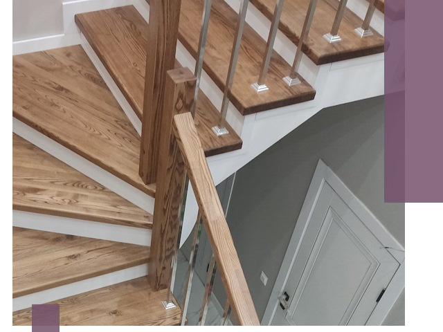 Обшивка металлических лестниц под ключ в Донском