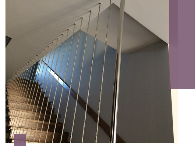 Тросовые перила под ключ в Донском — производство и монтаж