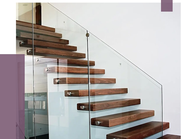 Стеклянные перила для лестницы в Донском от 14691 руб.