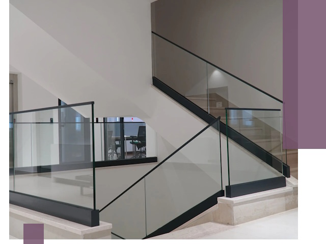 Стеклянные перила премиум-класса с установкой в Донском