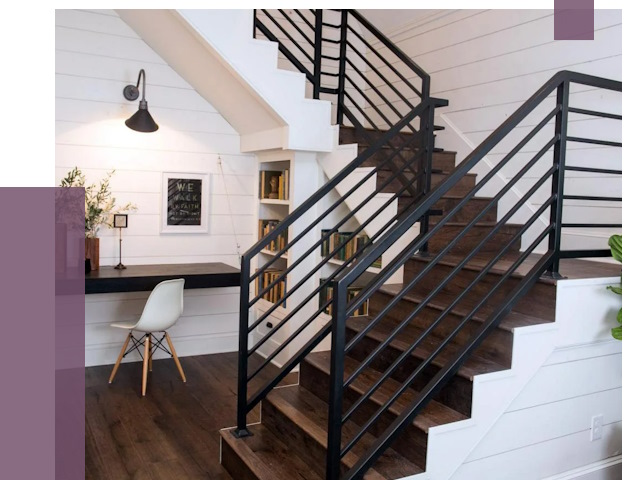 Перила для лестницы в доме в Донском от 7346 руб. — ПРОЛЁТ-Днс