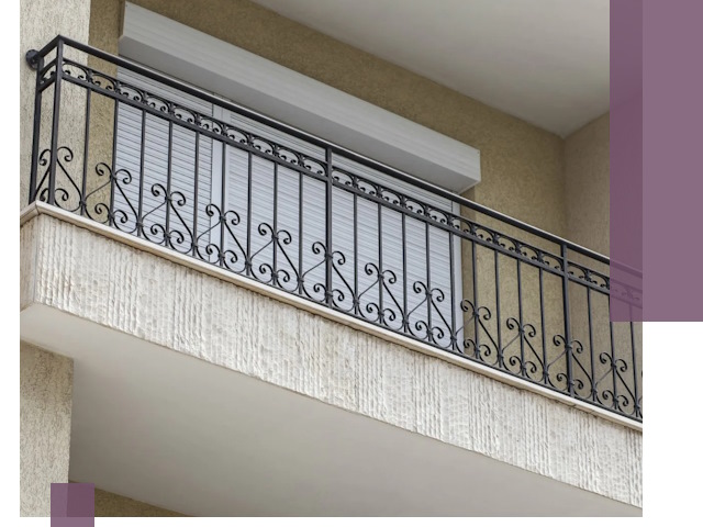 Балконные ограждения из металла и стекла в Донском для домов