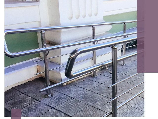 Ограждения пандусов из металла и нержавейки в Донском