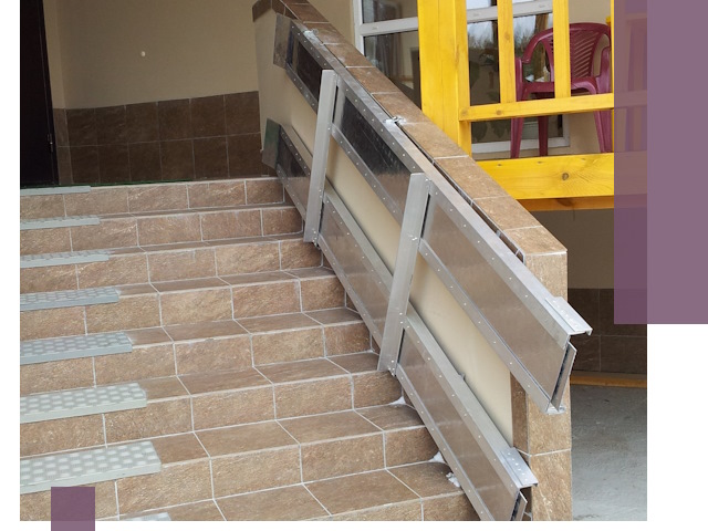 Откидные пандусы под ключ в Донском — монтаж и демонтаж