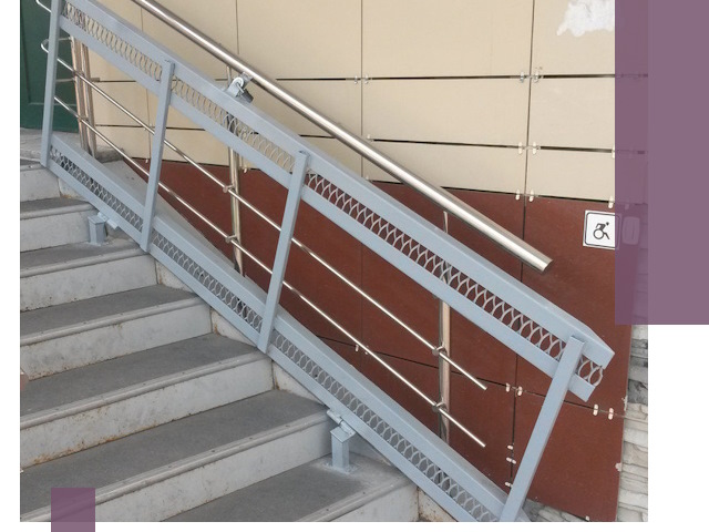 Изготовление откидных пандусов под ключ в Донском