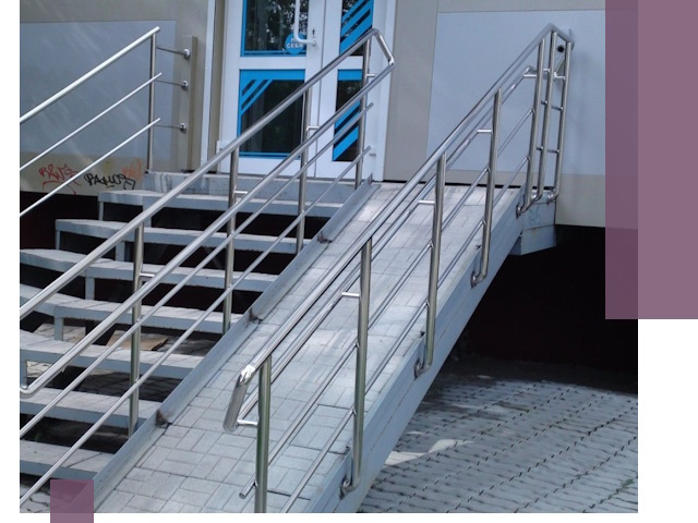 Пандус на крыльцо под ключ в Донском: монтаж и изготовление