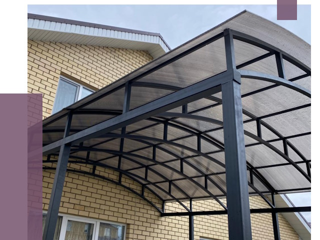 Монтаж козырьков в Донском от 11399 руб. | ПРОЛЁТ-Днс