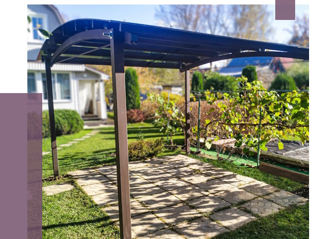 Навесы для дачи в Донском от 12614 руб. под ключ — ПРОЛЁТ-Днс