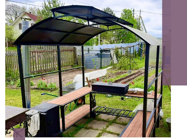 Навесы для барбекю в Донском: изготовление, монтаж и демонтаж