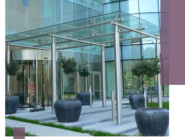 Навесы из стекла на заказ в Донском — монтаж и установка