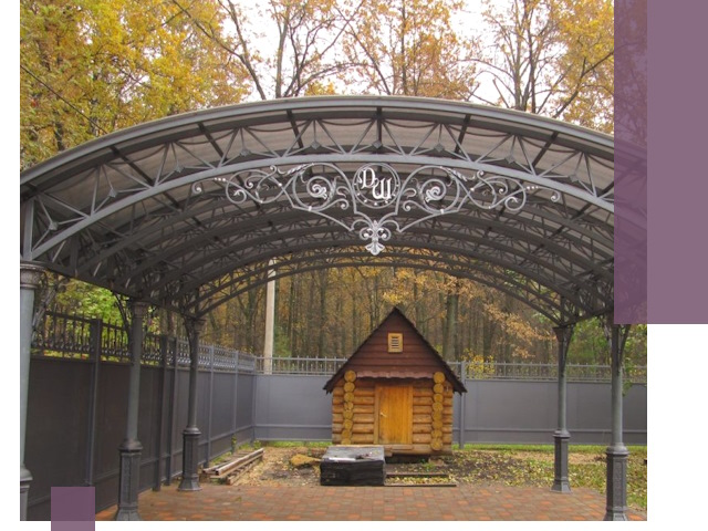 Кованые навесы премиум-класса под заказ в Донском