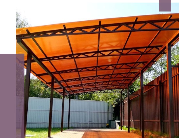 Односкатные навесы под ключ в Донском от 13020 руб. 