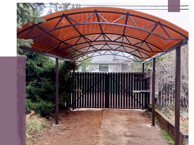 Арочные навесы в Донском от 12614 руб. — изготовление и монтаж | ПРОЛЁТ-Днс