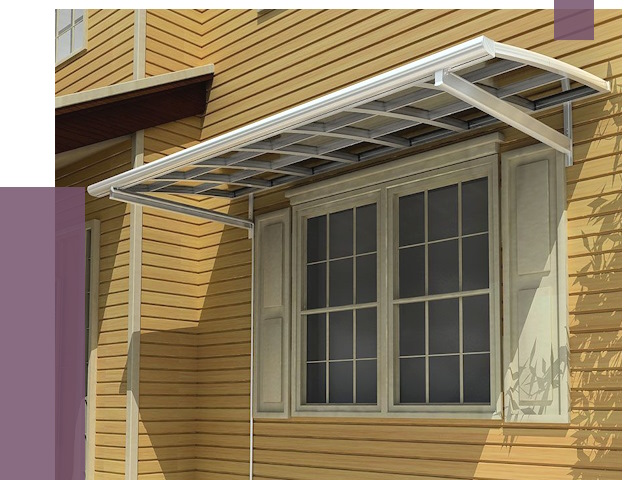 Козырьки над окнами в Донском от 7548 руб. — монтаж, покупки | ПРОЛЁТ-Днс