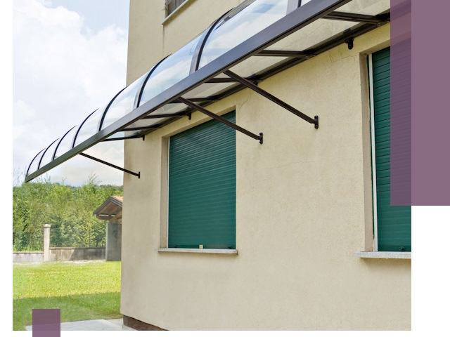 Козырьки над окнами в Донском — изготовление и монтаж по выгоде