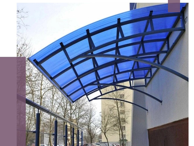 Козырьки из поликарбоната в Донском от 4255 руб. под ключ | ПРОЛЁТ-Днс