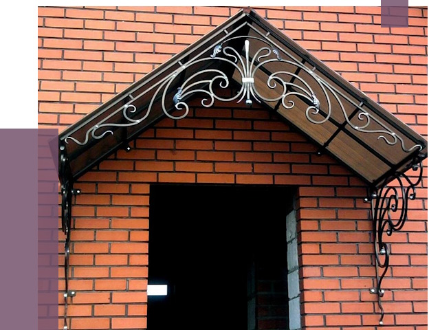 Металлические козырьки в Донском от 10588 руб. 