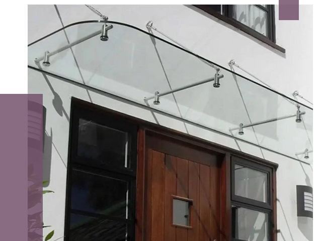 Стеклянные козырьки в Донском от 18744 руб. | ПРОЛЁТ-Днс