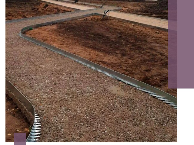 Металлические бордюры под ключ в Донском — изготовление и монтаж