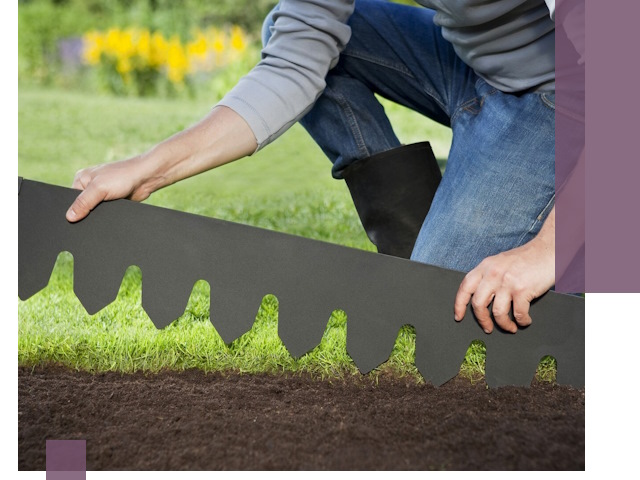 Металлические бордюры для газона в Донском — изготовление и монтаж