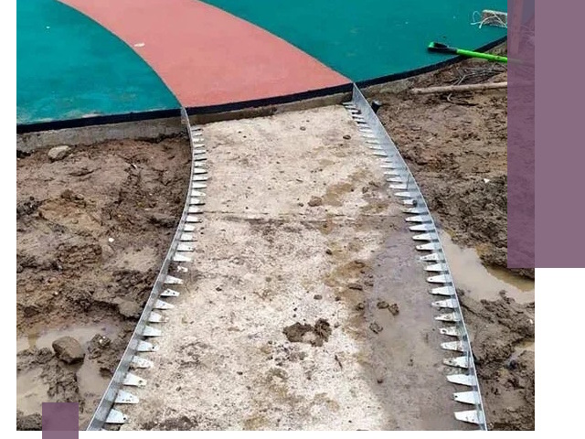 Металлические бордюры для дорожек в Донском — монтаж и изготовление