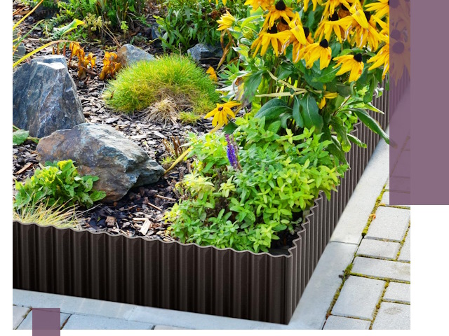 Металлические бордюры для клумб в Донском — производство и монтаж