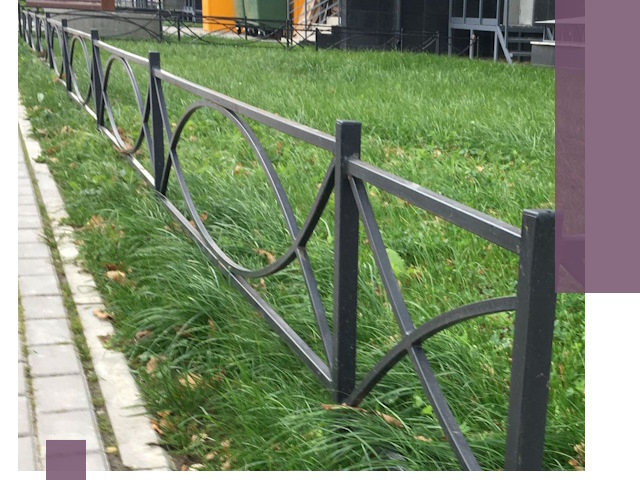 Газонные ограждения из металла в Донском — монтаж и продажа