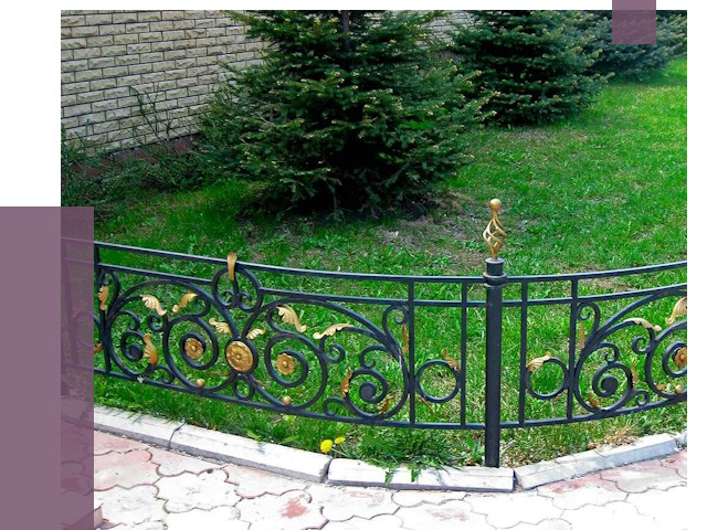 Кованые газонные ограждения в Донском от 7548 руб. — ПРОЛЁТ-Днс
