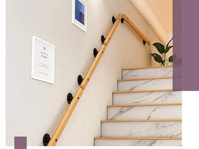 Поручни металлические и деревянные под ключ в Донском