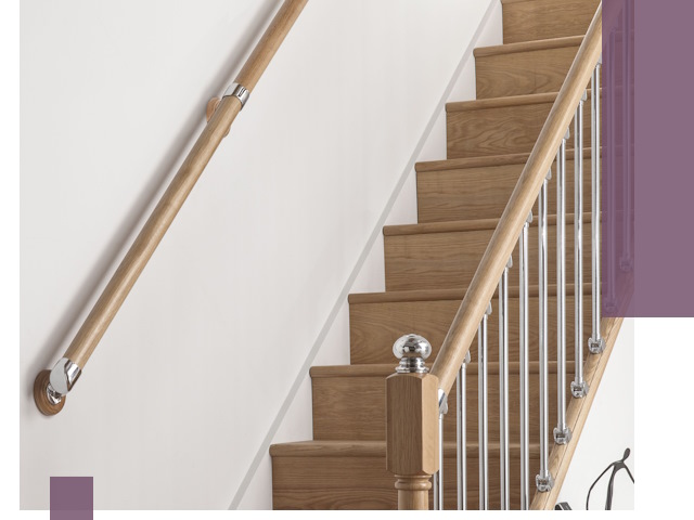 Пристенные поручни из стали и нержавейки под монтаж в Донском